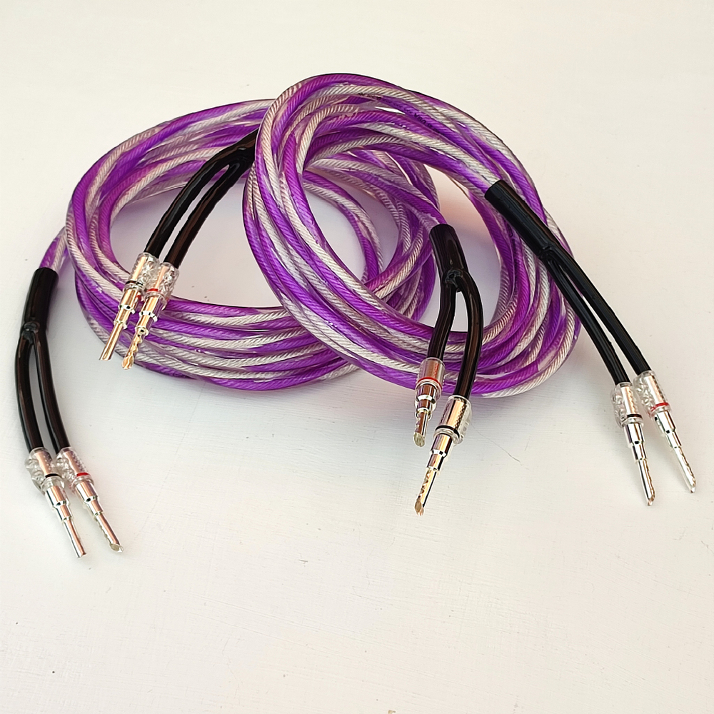 DAXX S92s Акустический кабель 12AWG (3.3мм.кв), класса Hi-Fi из посеребренной бескислородной меди -готовая пара-