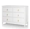 Комод Wood 6 ящиков (белый)