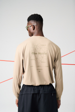 Лонгслив Nothomme Blue Monte Universe Reflective Print "Sandstone"