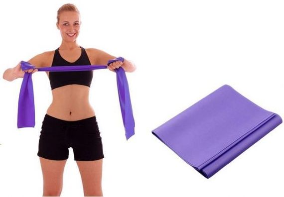 Rezin band \ Жгут спортивный резиновый \ Resistive Exercise Bands purple