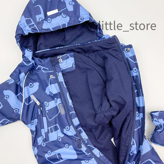 Комбинезон демисезонный "Машинки" глубокий синий