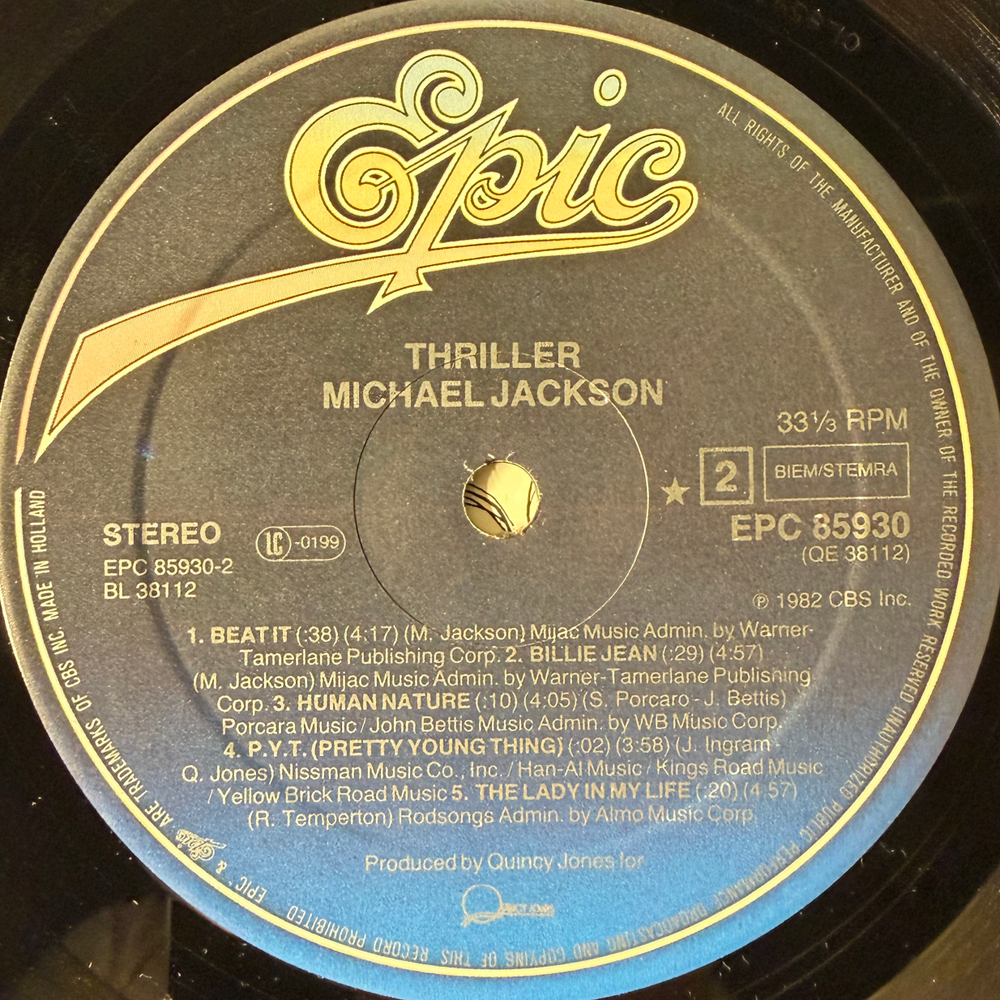 Виниловая пластинка Michael Jackson - Thriller LP