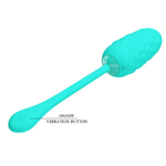 Бирюзовое перезаряжаемое виброяйцо Marina