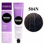 Matrix Краска для волос без аммиака SoColor Pre-Bonded 504N Шатен 90 мл.