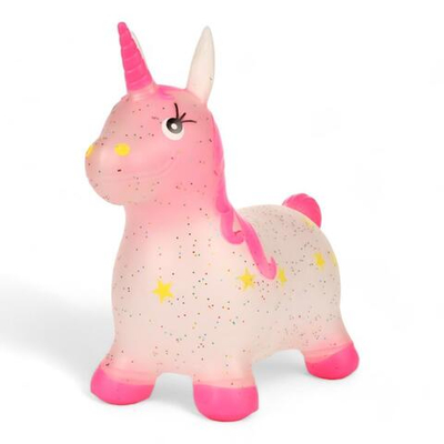 Мяч прыгун Единорог, прозрачный 1300 гр, с-30373