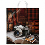 Пакет 38*42+6см 40мкм с петлевой ручкой "Библиотека" (25шт)