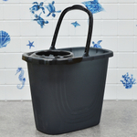 Ведро 10л с отжимом прямоугольное "Black"