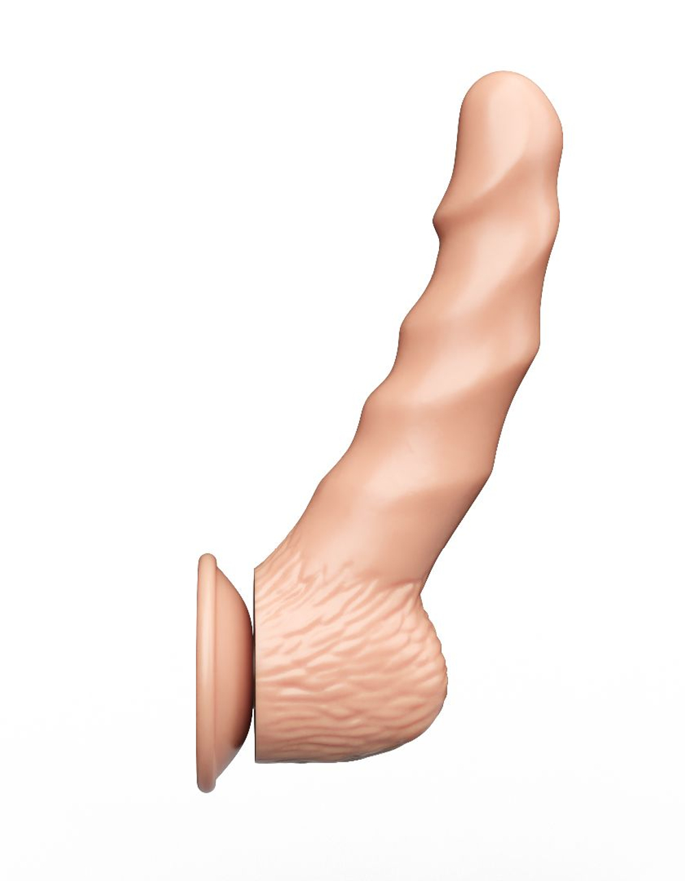 Фаллоимитатор-реалистик на присоске - 20,5 см. (Цвет: телесный)