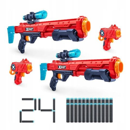 Игрушечное оружие X-Shot Double Hawk Eye & Double Micro - Набор детского оружия - Икс-шот 0193052040145