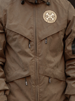 Куртка демисезонная Варгградъ на флисе мужская тёмно-коричневый