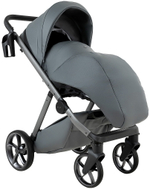 Детская коляска Pituso Sole Leather 2 в 1 PMPL/04 Grey