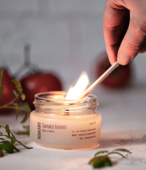 №42 Листья томата, ароматическая свеча Library, Nomkamo