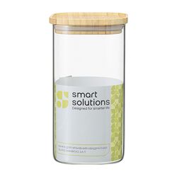 Банка для хранения квадратная Glass Bamboo, 1,4 л