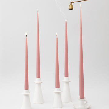 Свеча конусная, 30 см, цвет Пудровый