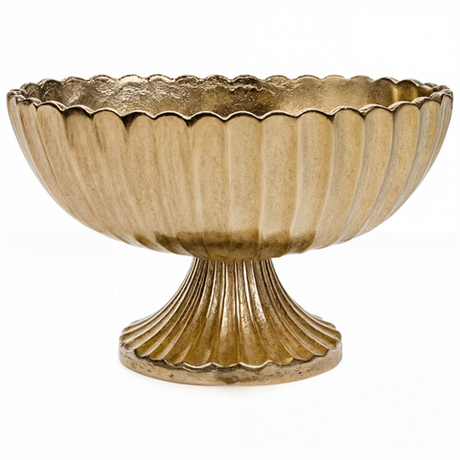 Чаша декоративная (металл), 21×13,5хН13 см (H-13,25, D-13,75, Золотой)