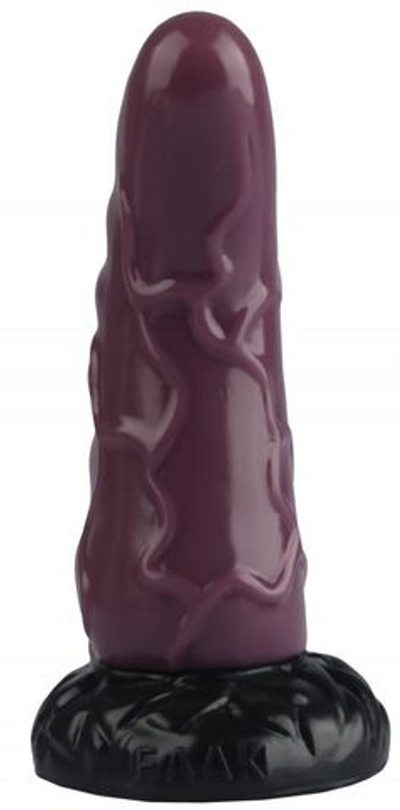 Кориневая анальная втулка с венками - 18 см. (Цвет: коричневый)