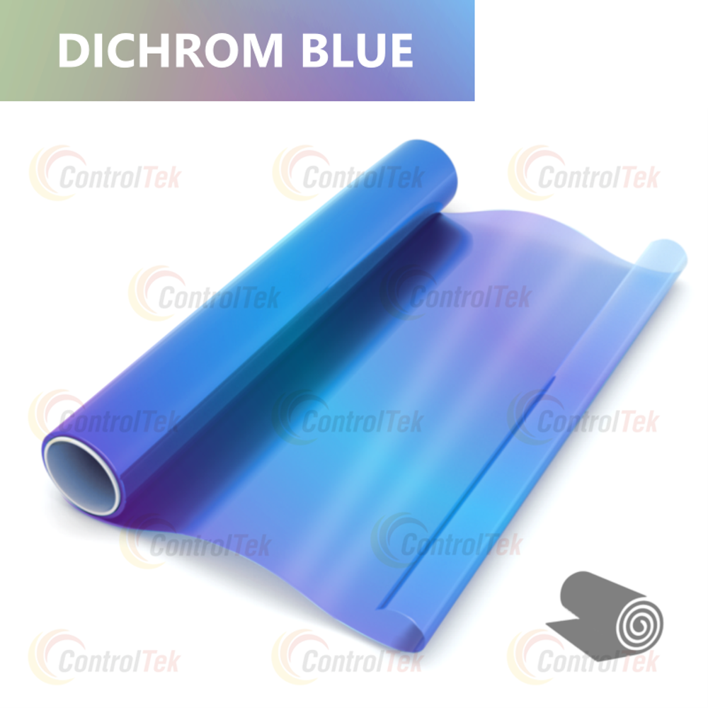 Дихроичная пленка DICHROM BLUE ControlTek, рулон (размер 1,38x30м.)