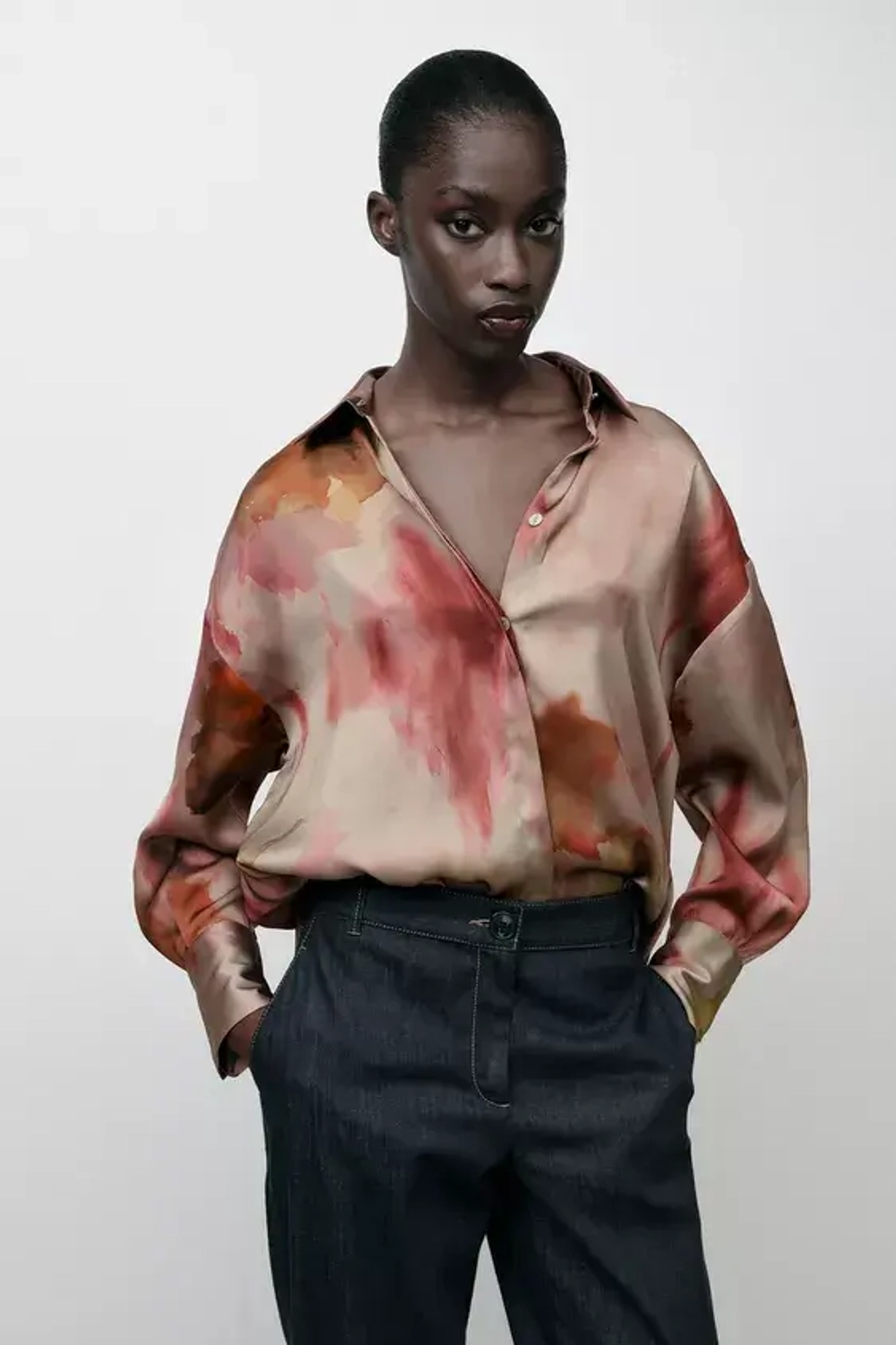 Zara tie dye sweater hotsell