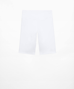 OYSHO Легинсы-велосипедки Comfortlux с высокой посадкой длиной 20 см, белый