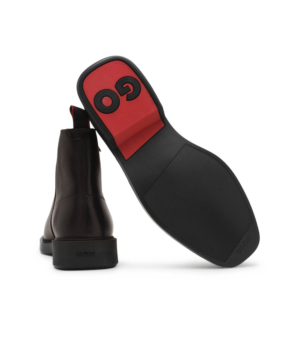 Кожаные челси iker HUGO - каштановый(50500455)