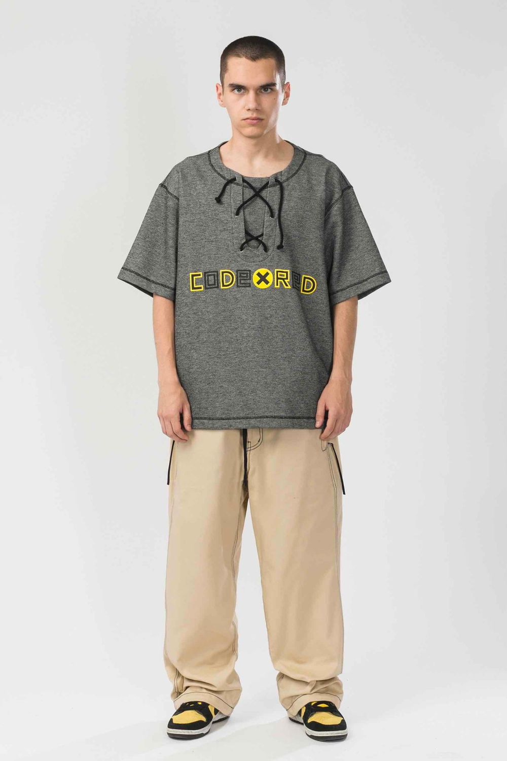 Футболка Codered Just Like in 96 Антрацит Меланж/Желтый принт