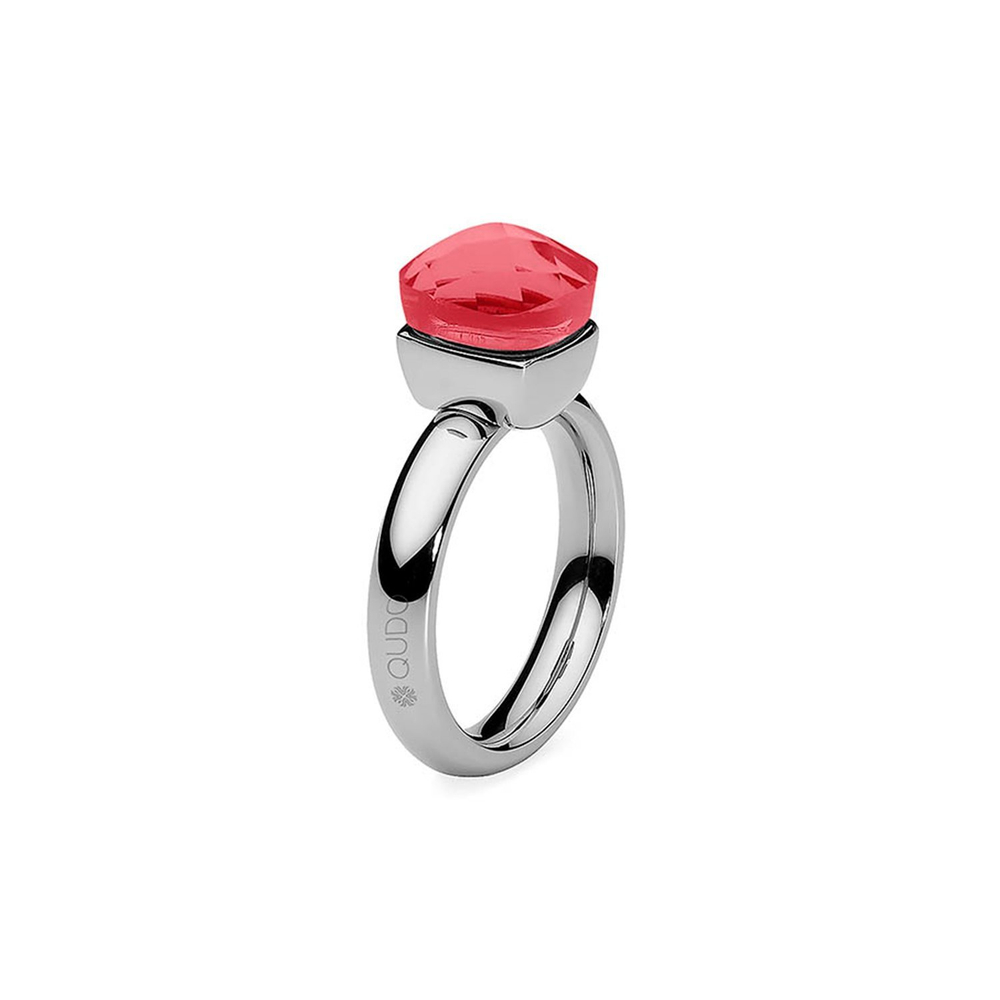 Кольцо Qudo Firenze padparadscha 18.5 мм 610467/18.4 R/S цвет серебряный, красный