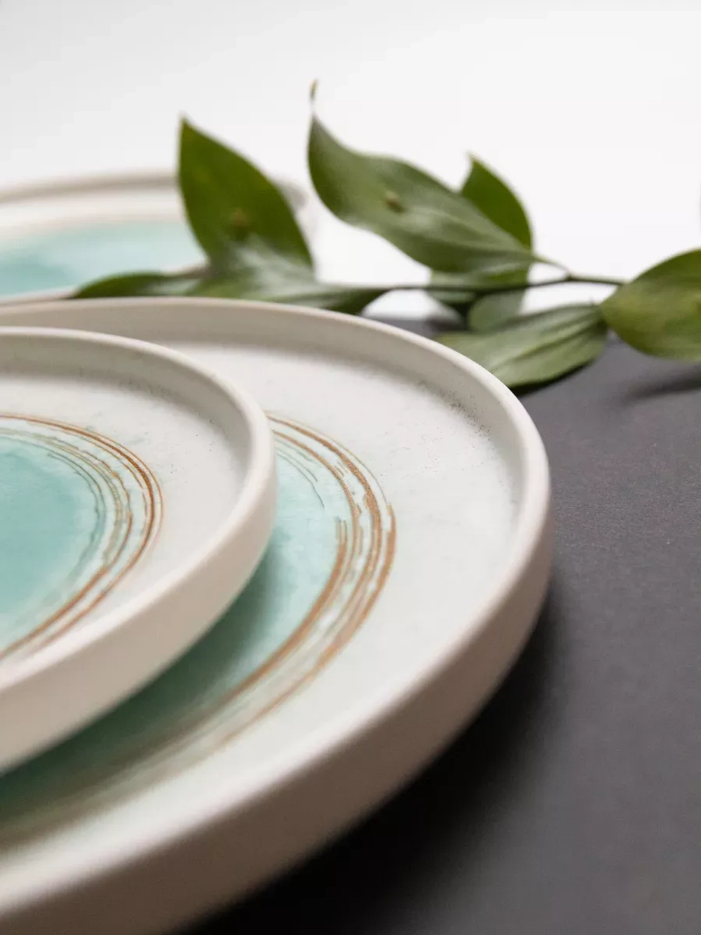 Тарелка обеденная плоская с бортом диаметр 26 см