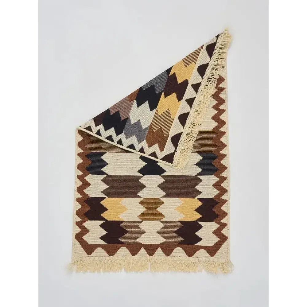Коврик из хлопка KILIM GOLD 80коричнево-бежевый, Турция 57334