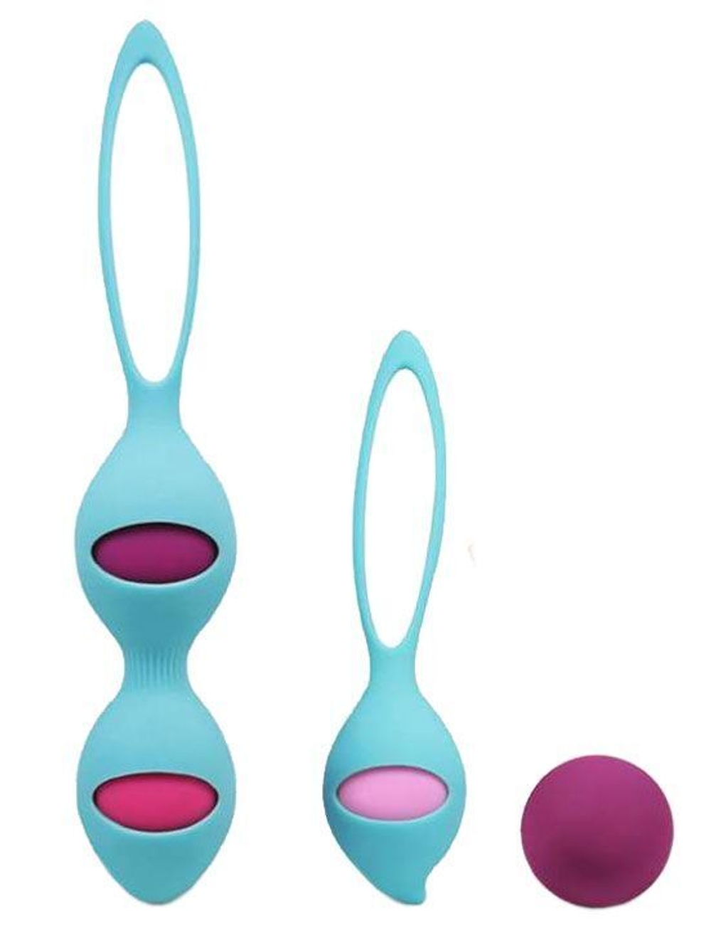 Набор из 4 вагинальных разновесных шариков Stella (Цвет: мятный)