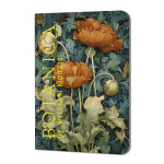 Блокнот 90*120мм. 24л. Botanica by William Morris (красные маки) (Контэнт)