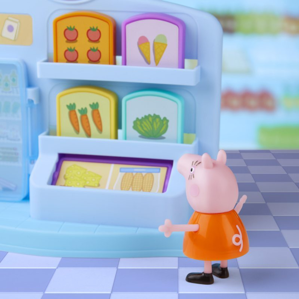 Игровой набор Hasbro Swinka Peppa - Свинка Пеппа набор для покупок в супермаркете -магазине + 2 фигурки