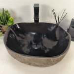 Раковина из речного камня RS-65093 46*40*15 0861