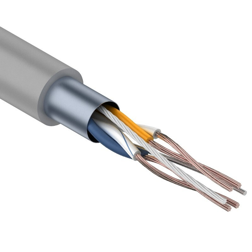 Кабель витая пара F/UTP 5e кат. 2 пары Rexant FTP 2PR 24AWG CAT5e 305м STRANDED