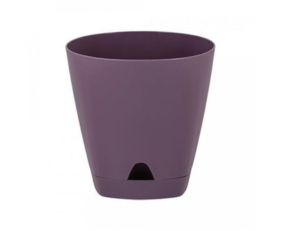 Горшок для цветов диаметр 11 h10.7см 0,65л пластик морозная слива