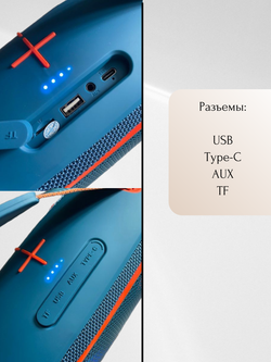 Портативная Bluetooth колонка Hopestar Party  Box150, 60Вт,  синий