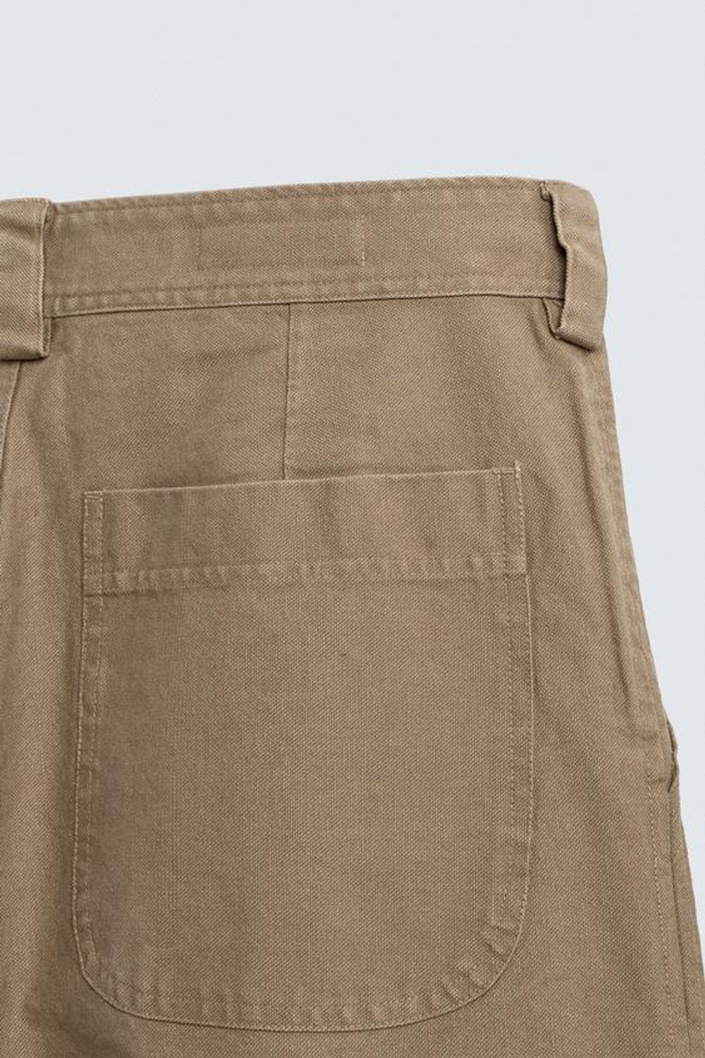 ZARA БРЮКИ STRAIGHT FIT С ВЫШИВКОЙ, РЫЖЕВАТО-КОРИЧНЕВЫЙ МЕЛАНЖ