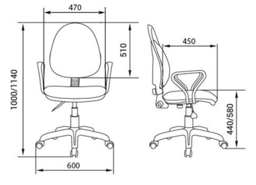 Кресло для персонала Мартин new Чарли люкс