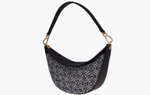 Сумка Loewe Luna Anagram Jacquard and Calfskin Leather Small Bag "Navy / Black"