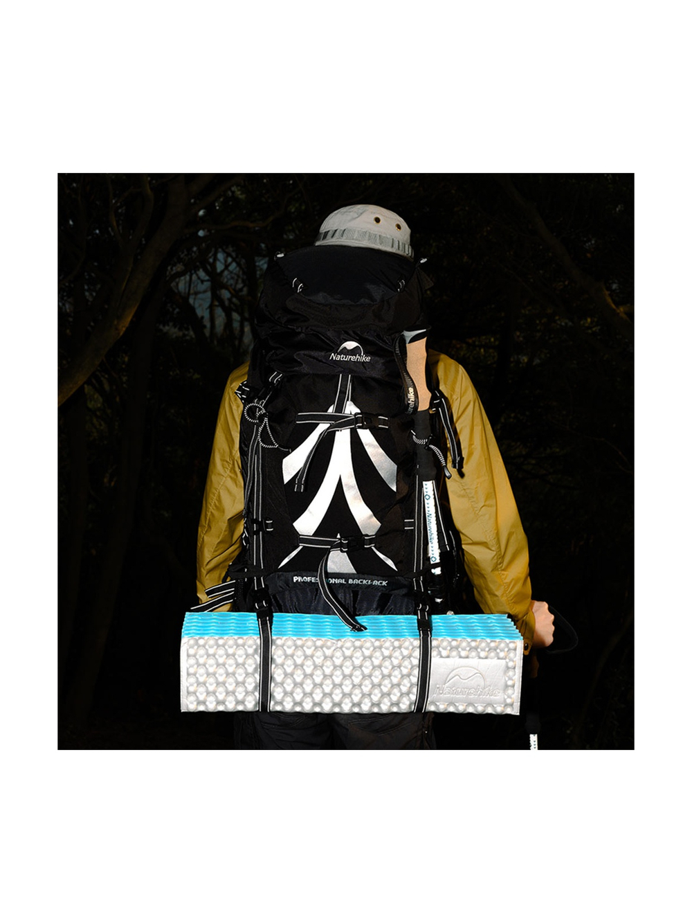 Рюкзак Naturehike NH70B070-B 70 л черный, 6975641887485