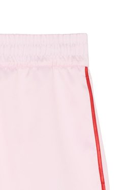 ZARA X BENITO ANTONIO КОНТРАСТНЫЕ АТЛАСНЫЕ ШОРТЫ, РОЗОВЫЙ