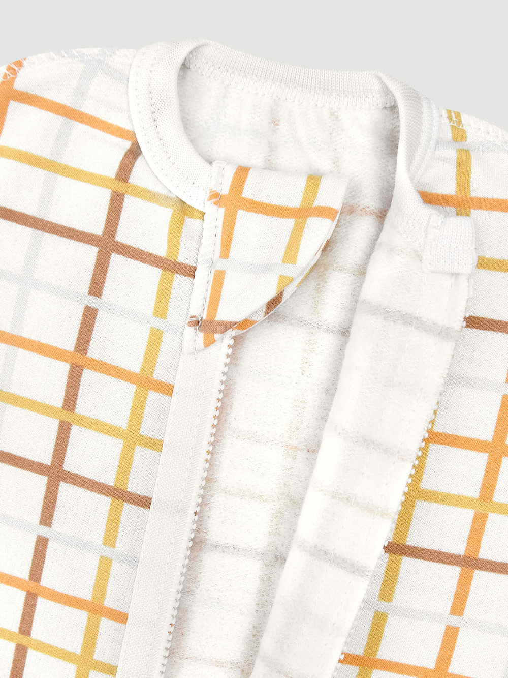 Утеплённый кокон Mjölk Цветная клетка