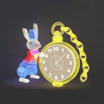 Светодиодная фигура "Кролик с часами"