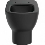 Унитаз приставной Ideal Standard TESI T0077V3 черный матовый, безободковый