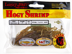 Мягкая приманка Lucky John Series HOGY SHRIMP 3.0in (76 мм), цвет SB05, 10 шт.