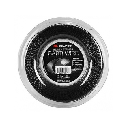 Струны для тенниса SOLINCO BARB WIRE BLACK Бобины 200 м