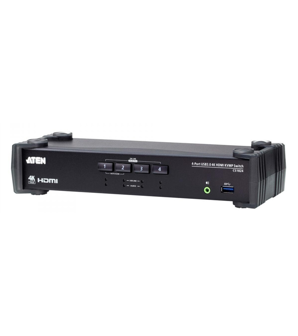 Квм перевключатель ATEN 4-Port USB 3.0 4K HDMI KVMP™ Switch