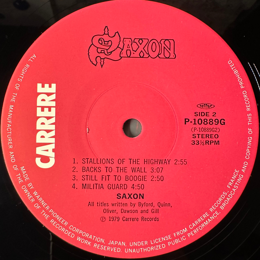 Saxon ‎– Saxon (Япония 1980г.)