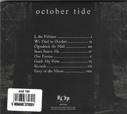 OCTOBER TIDE - In Splendor Below DIGIPAK CD, музыкальный компакт диск, KATATONIA