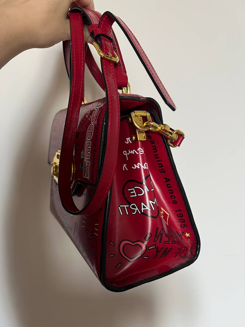 Сумка Dolce Gabbana Welcome Graffiti Large Satchel Bag