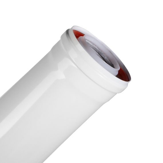 Удлинитель коаксиального дымохода раструбн. Royal Thermo 60/100, 1000 мм — (3)